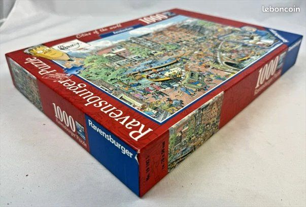Ravensburger Puzzle Fleroux Cities of the World Amsterdam 1000 Pièces complet (image 3)