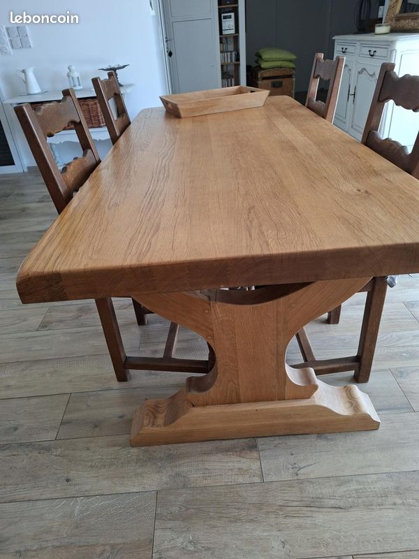 Table De Monastère En Bois Massif - 200 Cm De Long