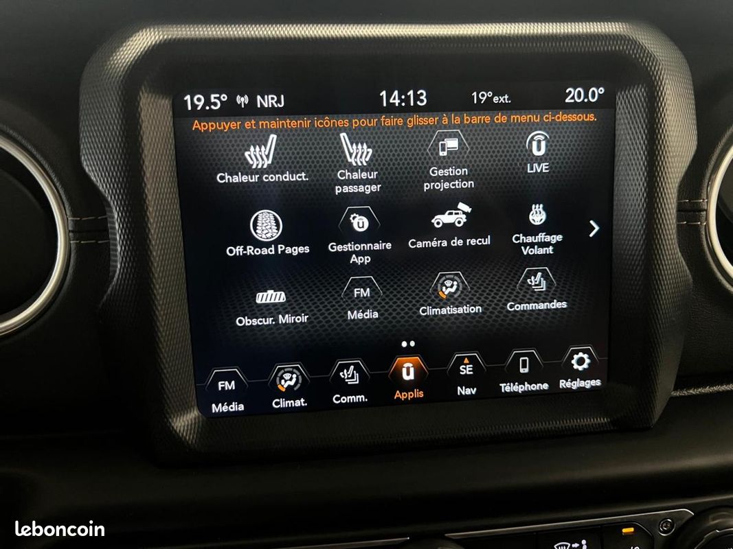 JEEP WRANGLER JL 3 PORTES 2.2 200ch SAHARA 4X4 BVA - 4 PLACES PAS DE MALUS - Suivi complet (image 15)