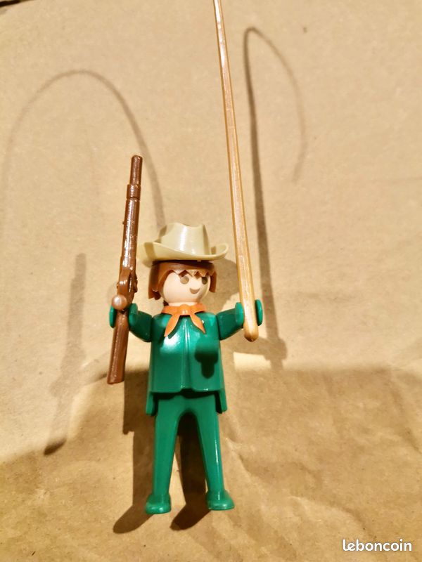 PLAYMOBIL vintage western cowboy chariot bâché