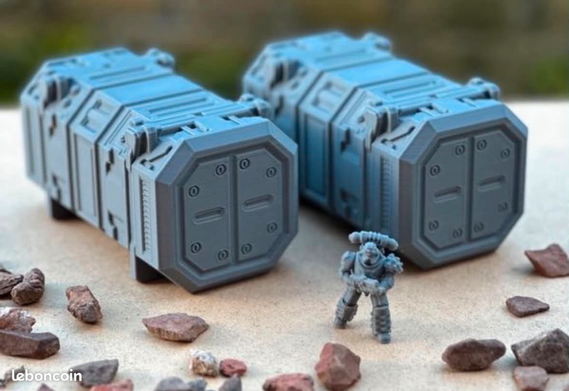 3x Conteneurs Industriels Sci-Fi - Décors Warhammer 40k (image 3)