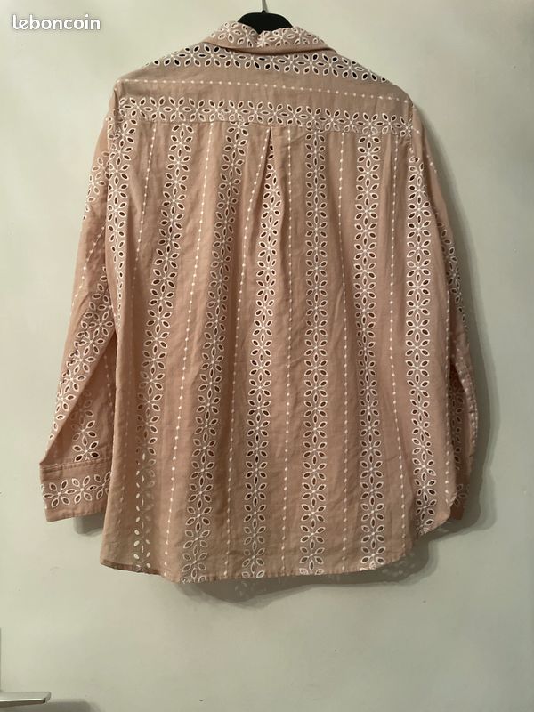 Chemise ML broderie anglaise TS (image 4)