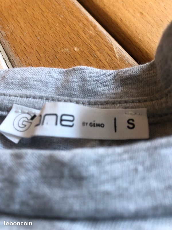 Teeshirt gris Gémo S (image 3)