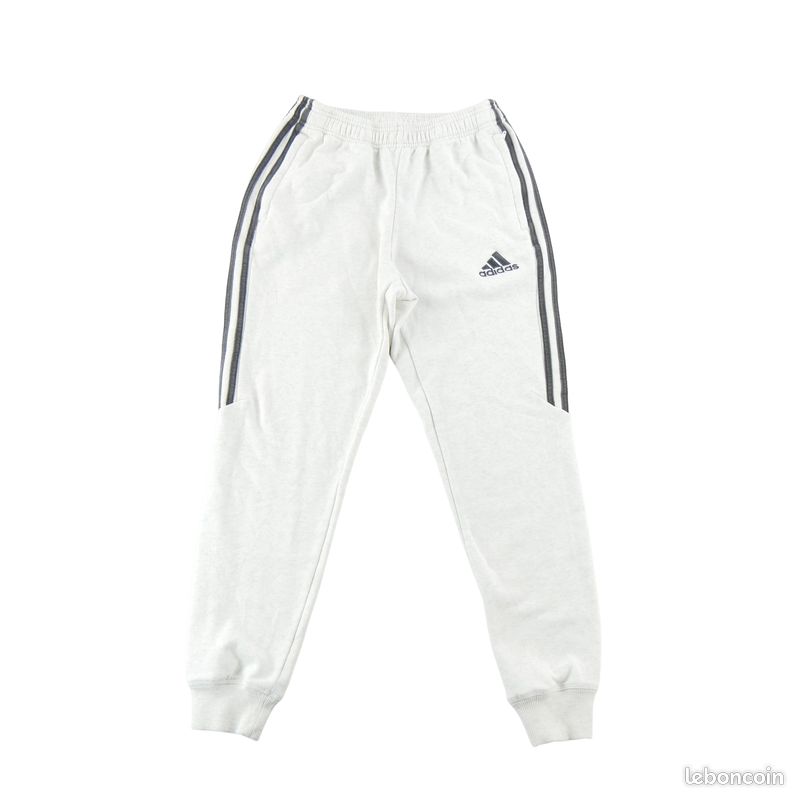 Adidas Jogging Tapered Fit Essentials 3 Stripes Femme Taille XS Gris #QWE7127 (image 1)