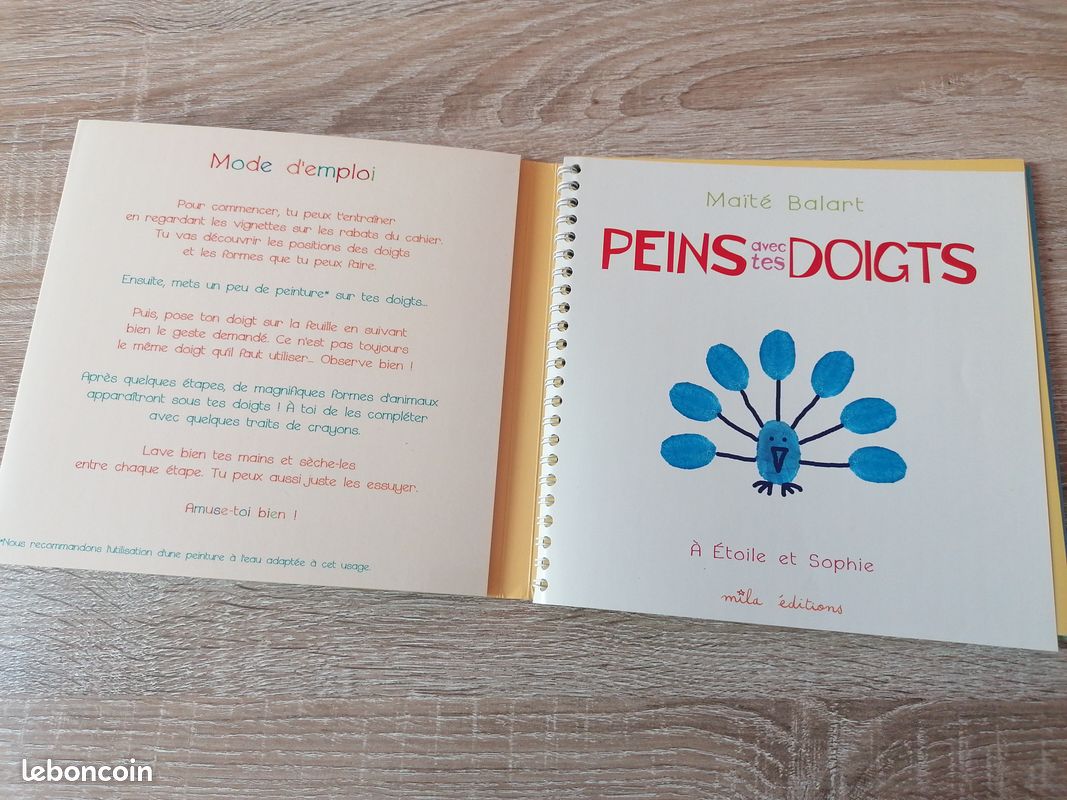 Livre Peins avec tes doigts Maite Balart (image 2)