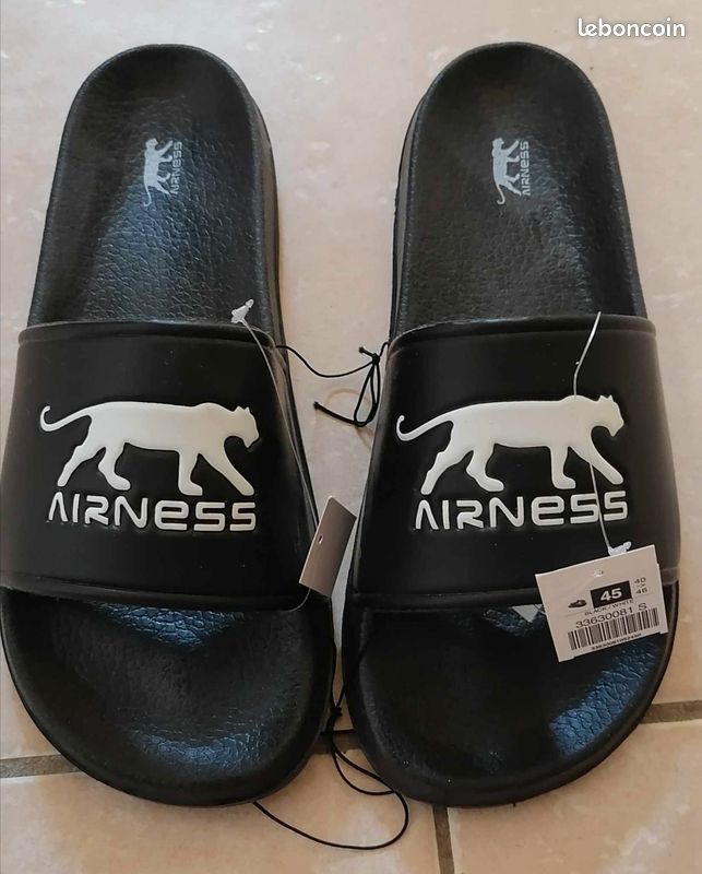 Claquettes Noires Claquette Airness Femme Claquette Airness