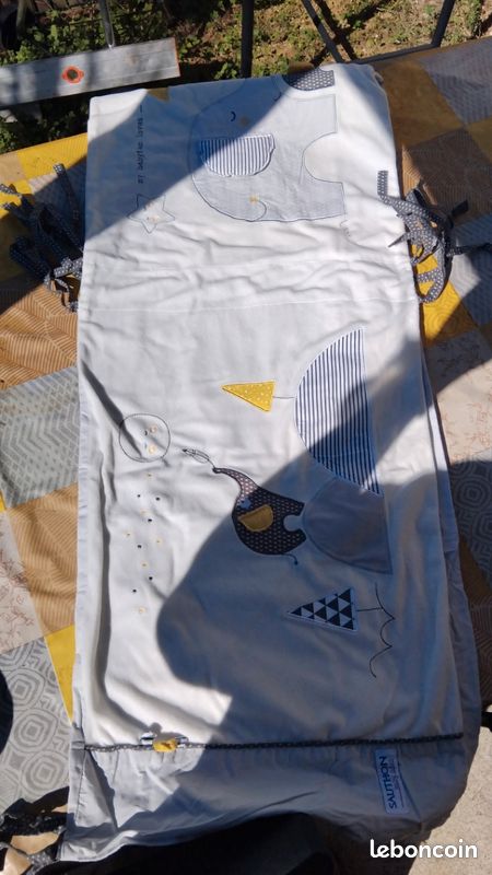 Tours de lit bébé coussins+housse (image 6)