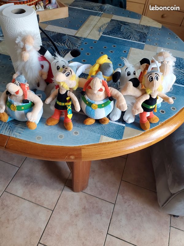 Lot De 6 Peluches Astérix Lidl – Obélix, Idéfix, Panoramix – Voir Photos