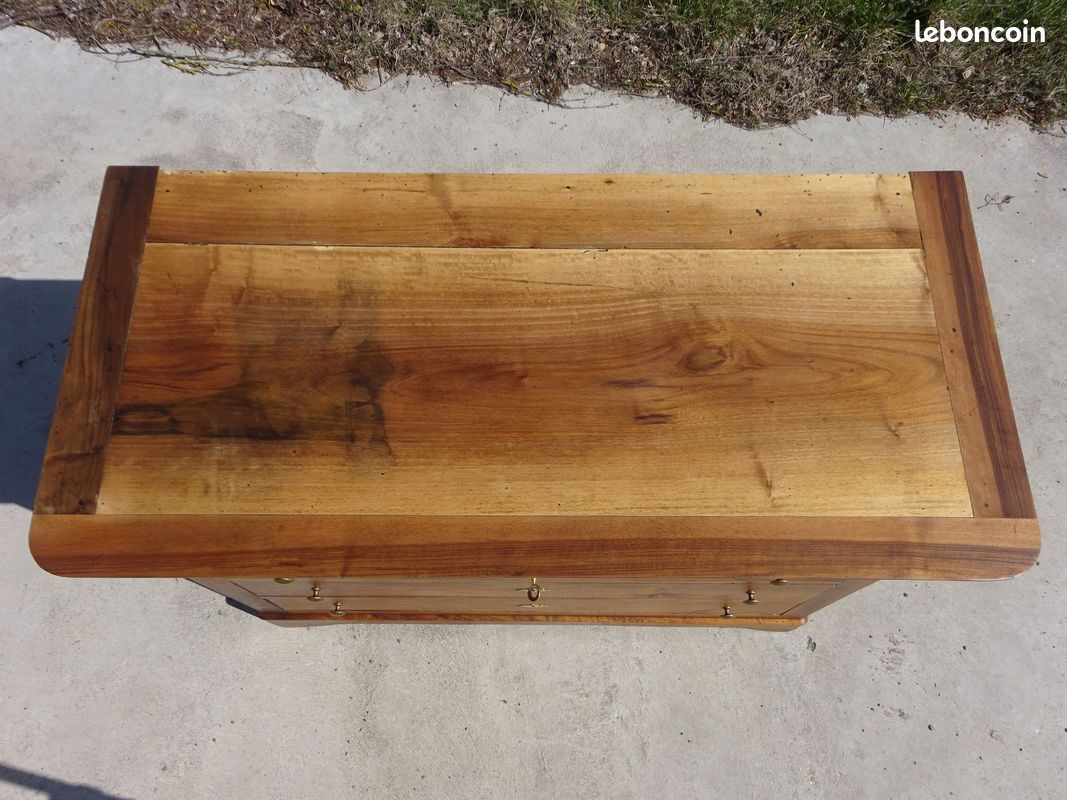 Ancienne commode Louis Philippe en noyer (image 11)