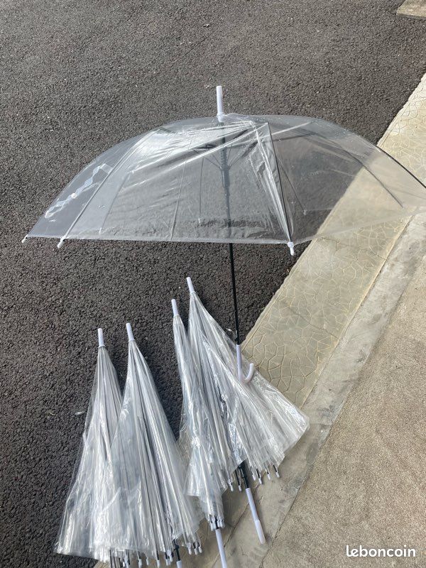 Lot 5 parapluies transparents (image 2)
