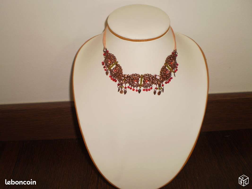 Collier ras de cou Chocker style baroque (image 2)
