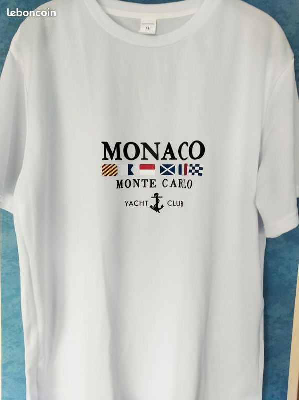 Tee-shirt monaco yacht club XL blanc (image 2)
