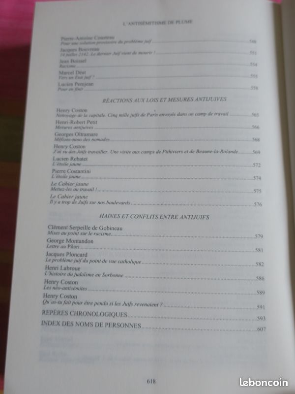 L'ANTISEMITISME DE PLUME 1940 - 1944. Pierre-André Taguieff BERG Editeurs 1999 (image 7)