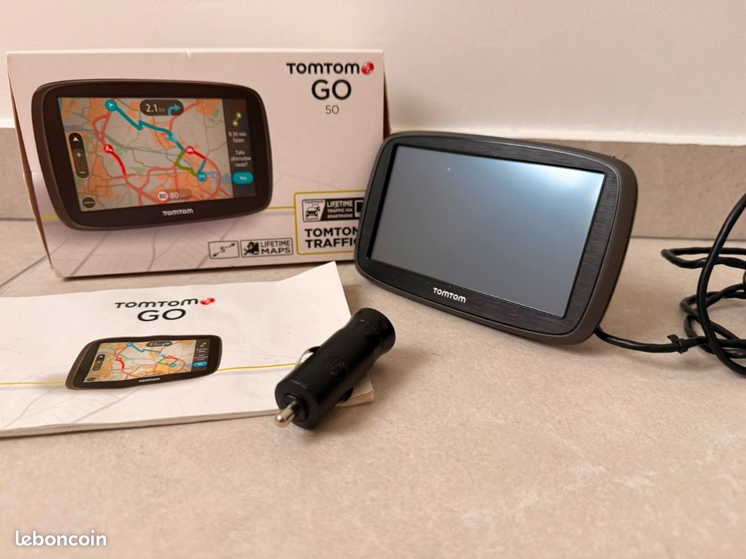 GPS TomTom GO 50 Europe complet – Boîte + support + chargeur (image 3)