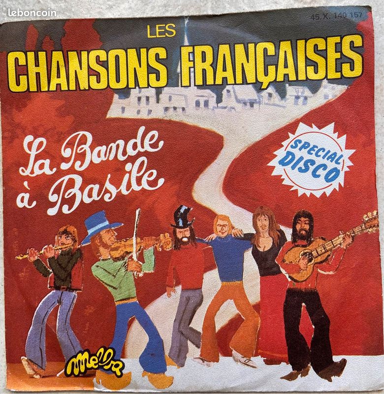 Disque vynil 45 tours La bande à Basile (image 1)