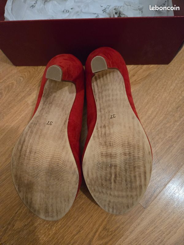 Chaussures à talons hauts rouges Marco Tozzi (image 6)