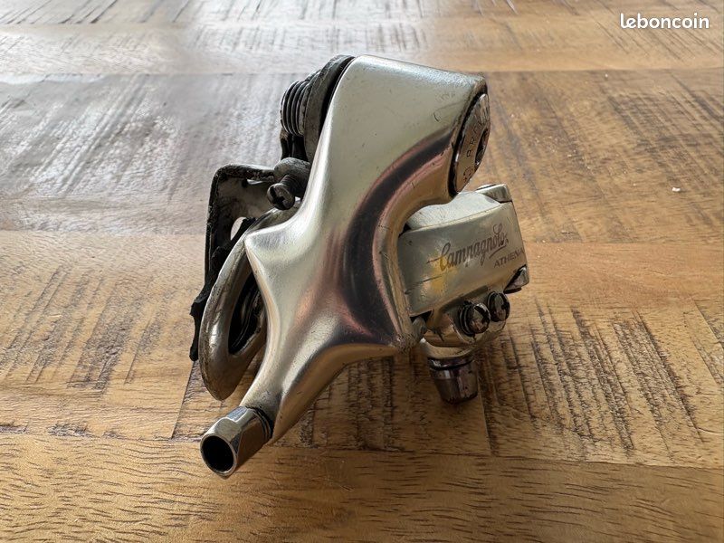 Levier De Frein Vintage Campagnolo Athena Carbon - 8 Vitesses - Alu/Carbone - Pour Pièces
