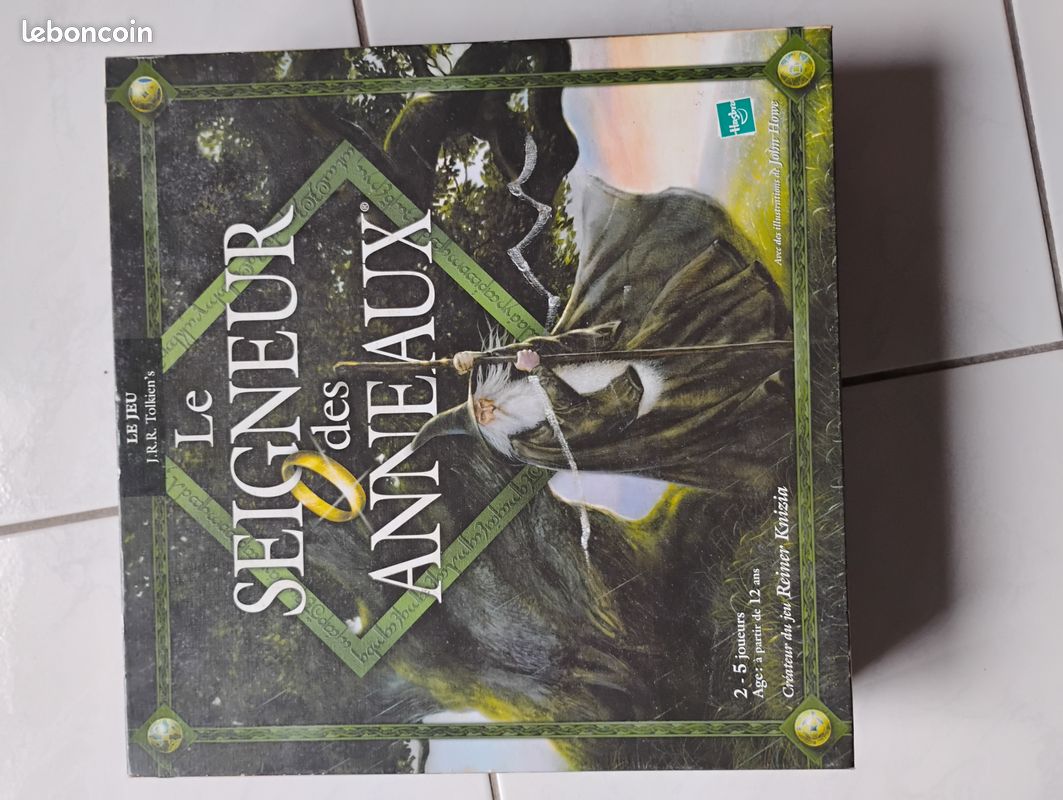 Jeu De Société Le Seigneur Des Anneaux - Edition Hasbro, Occasion Complète, Boîte Usée