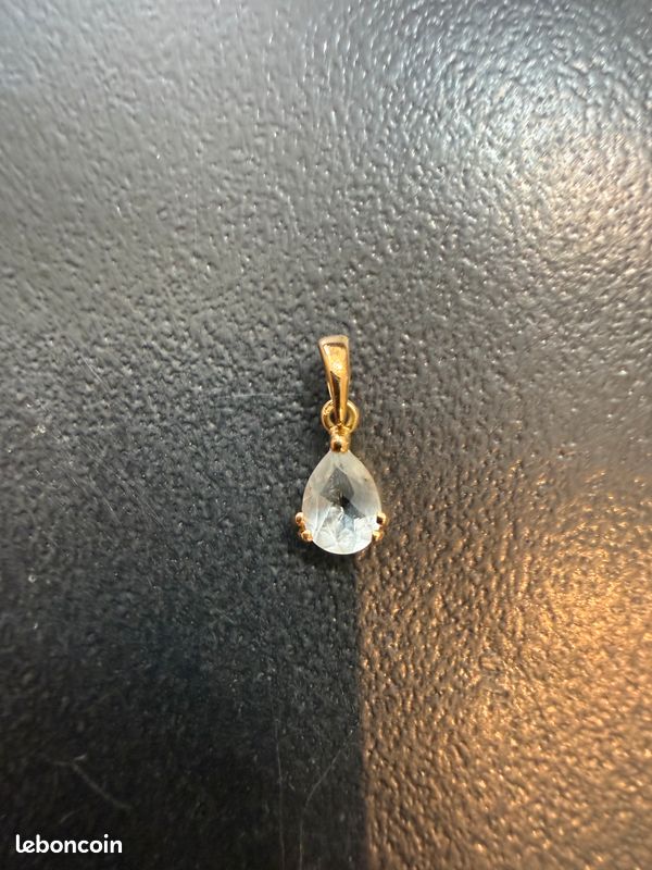 Joli pendentif or 18 carats et cristal de roche (image 9)