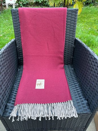 Echarpe chaude mélange laine alpaca / alpaga CAMARGO Equateur VIOLET