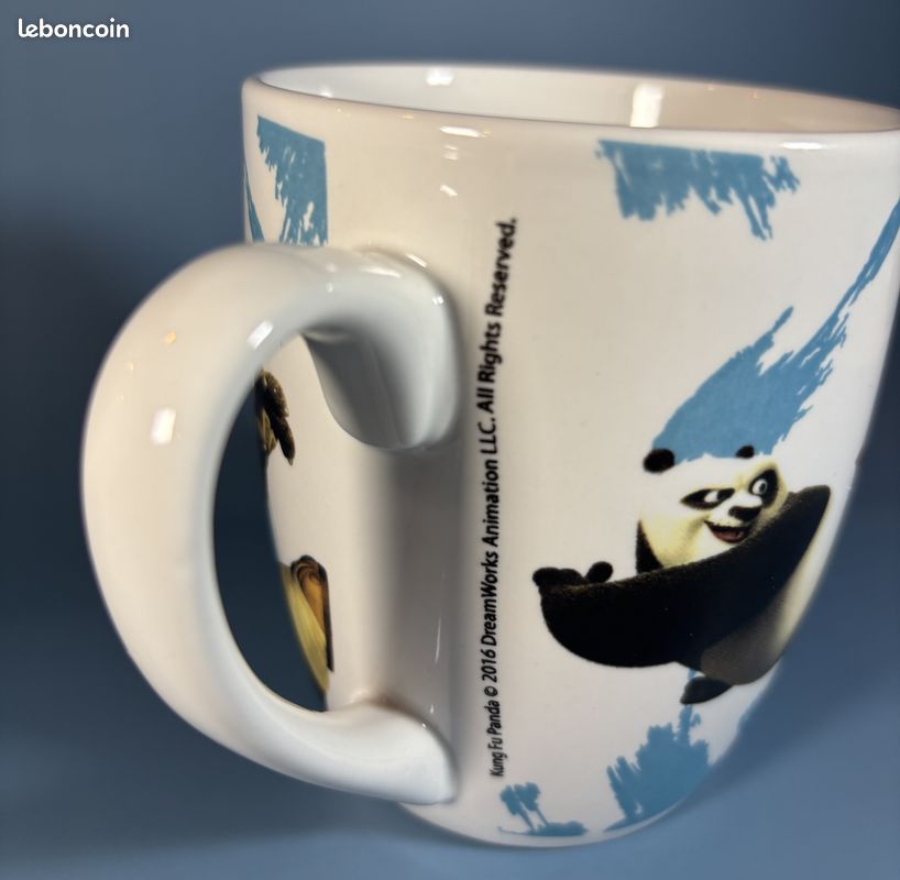 Tasse Kung Fu Panda - Céramique 355 Ml - Va Au Lave-vaisselle Et Micro-ondes - Cadeau Fan De Disney Et Du Film D'animation
