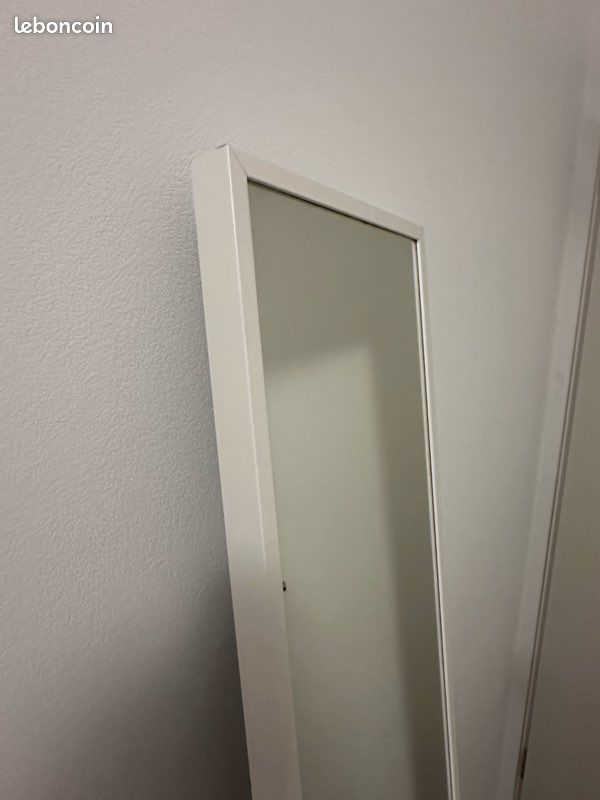 Miroir mural / sur pied 160 × 40 cm – Cadre blanc (image 3)