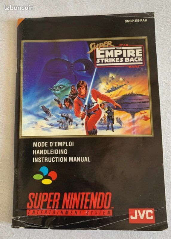 Super Star Wars Empire Strike Back super Nintendo édition JVC complet bon état (image 8)