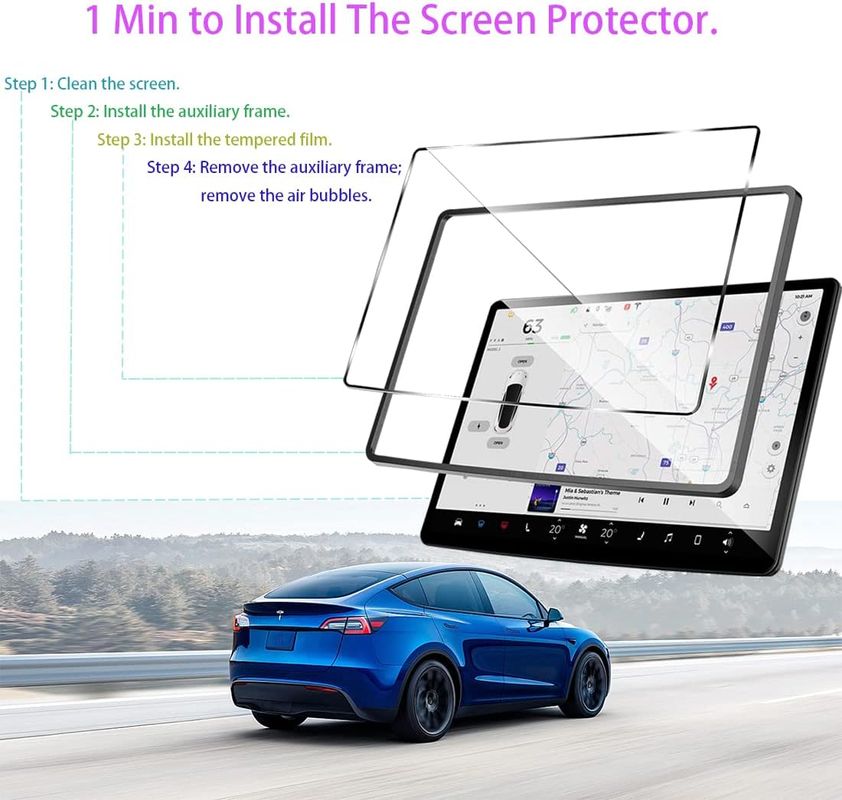 Protection verre trempé pour écran Tesla Model 3 et Y - Équipement auto