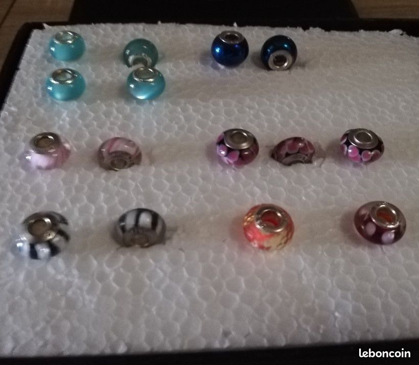 14 perles charms en argent (image 1)