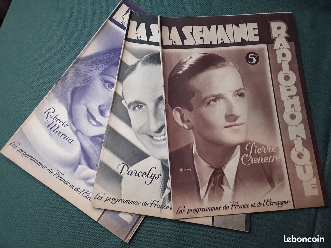 6 magazines la semaine radiophonique de 1946 (image 2)