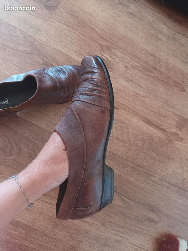 Chaussure heyraud taille 40 brune (image 2)
