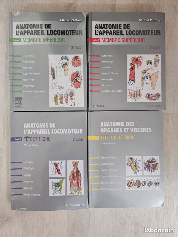 Livres anatomie Michel Dufour (image 1)
