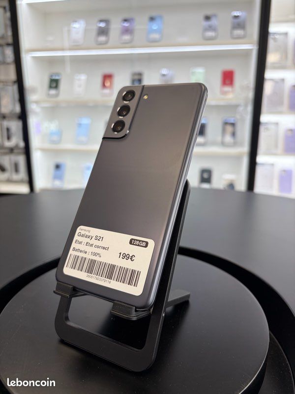 Samsung Galaxy S21 - 128 Go - Noir - Batterie 100% | Garantie 1an (image 1)