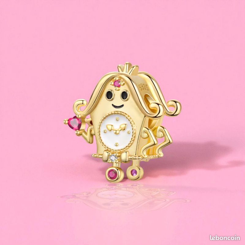 Charm Horloge dorée - Argent 925 (image 1)