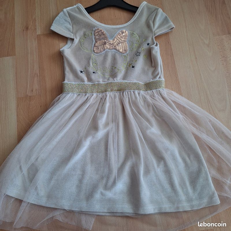 Robe Minnie Disney en velours et tuile 6 ans (image 1)