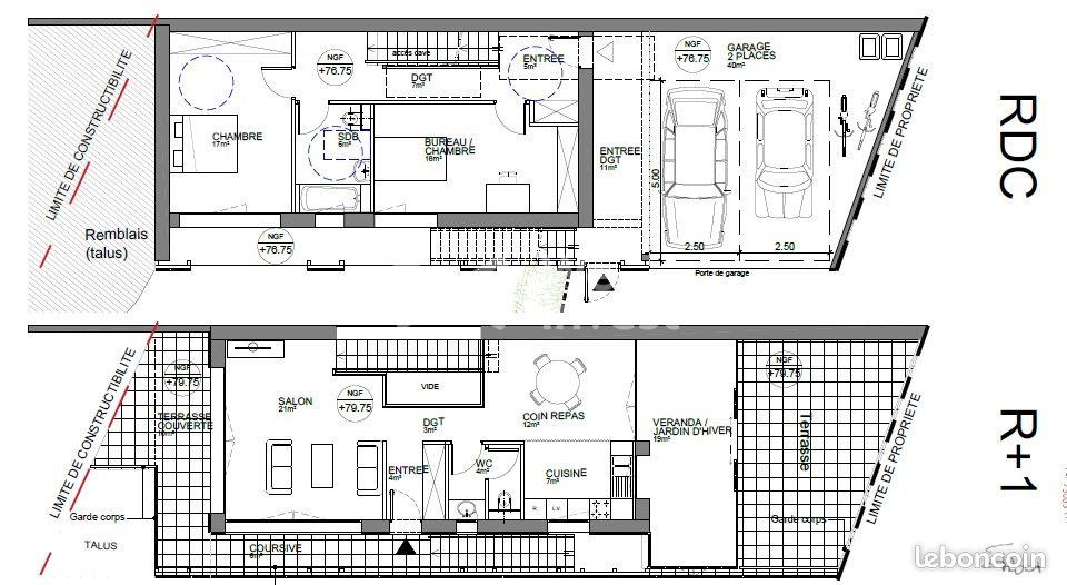 Terrain 730 m² Bailly-Romainvilliers (image 2)