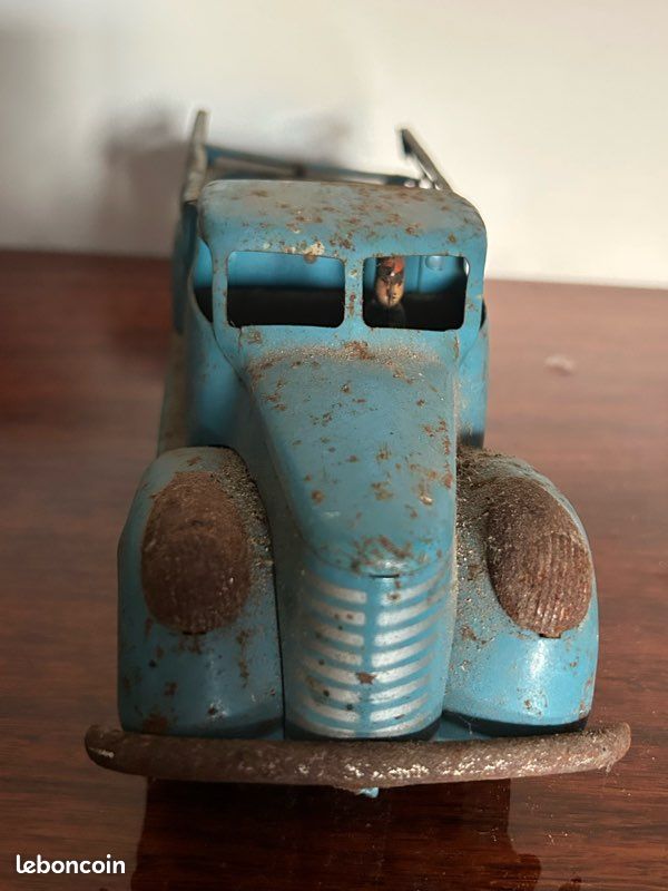 CIJ CAMION TRACTEUR routier Renault + remorque ancien jouet 1/43 EUR 8