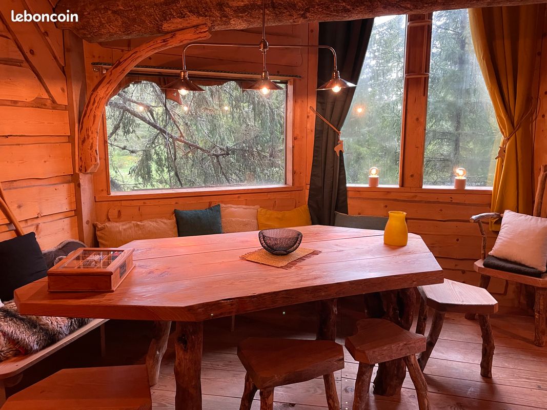 Cabane perchée au milieu de la forêt (image 4)