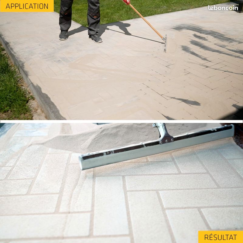 SIKA - Sable polymère pour remplissage des joints de pavé et dalles - Sika FastFix 131 Ton sable - Tous types de pavés - Application facile - Ne tâche pas et ne décolore pas les pavés - 20kg (image 6)