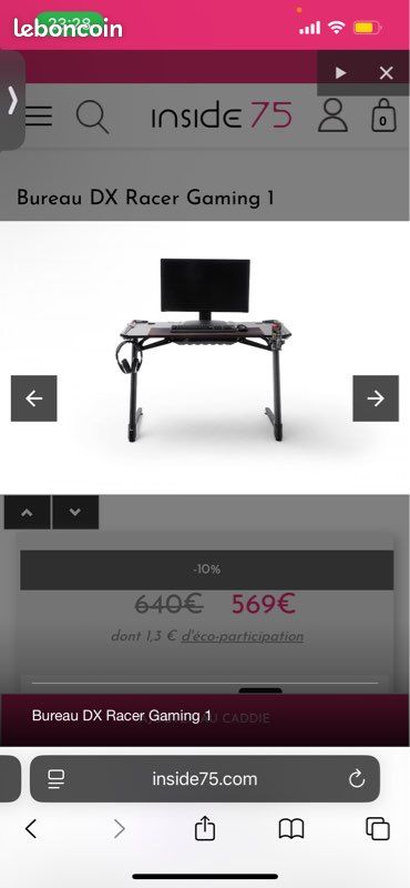 Bureau DX Racer gaming 8 (image 5)
