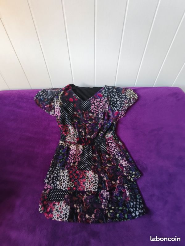 Robe femme d’été patchwork doublée T42 (image 10)