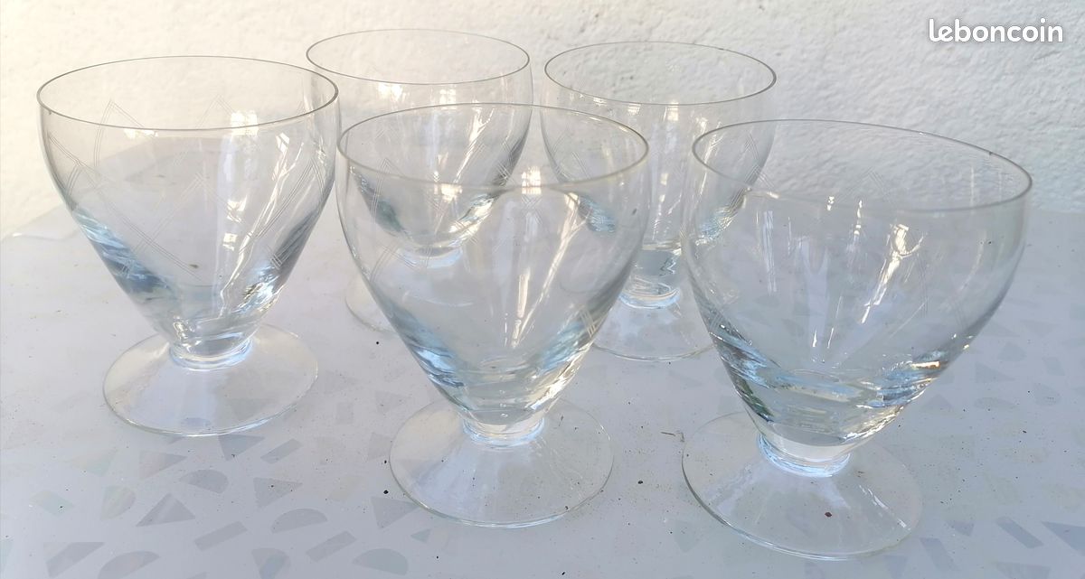 Lot de 5 verres à sorbet état neuf (image 3)