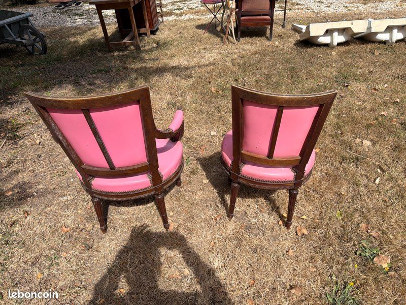 Chaise + fauteuil style Louis XVI (image 3)