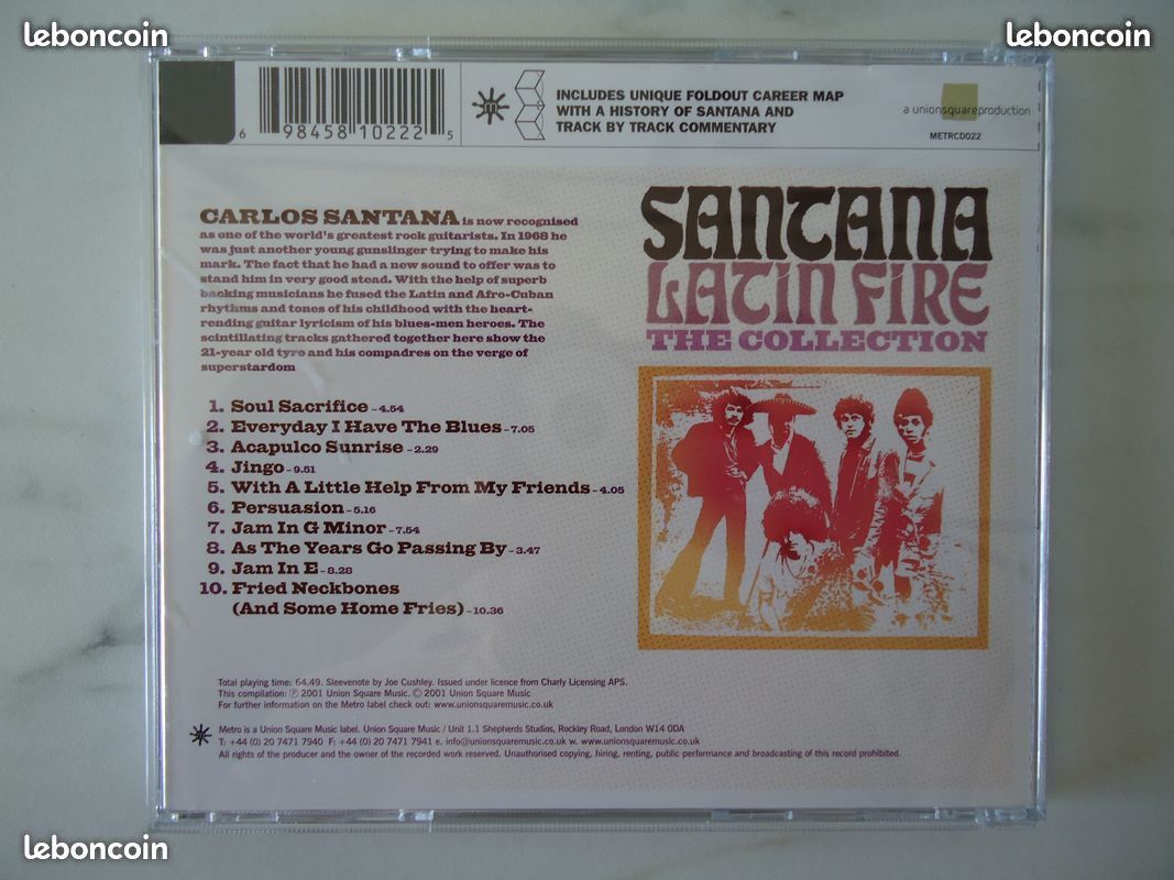 Santana, Latin Fire, The Collection, Import UK, neuf (image 2)