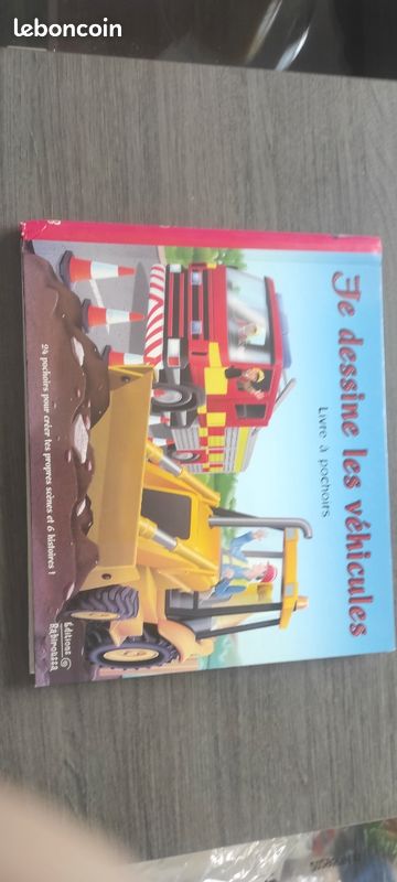 Livre à pochoirs véhicules- enfants (image 1)