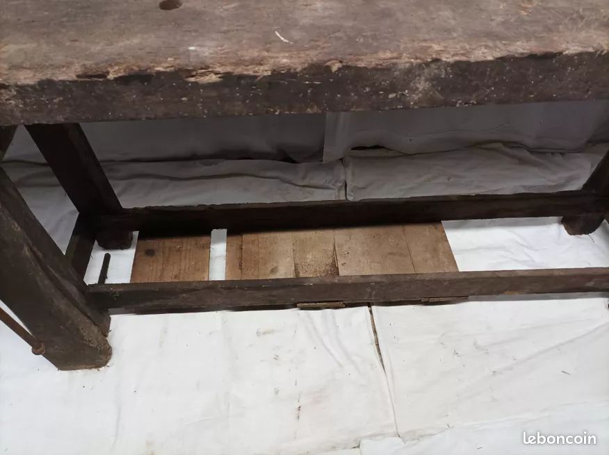 Ancien établi en bois (image 3)