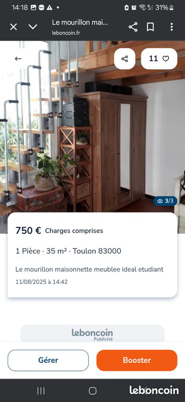 Appartement a louer villiers-le-bel - 2 pièce(s) - 35 m2 - Surfyn