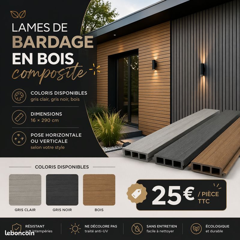 ⭐ Lame Bardage Composite Haute Qualité (image 2)