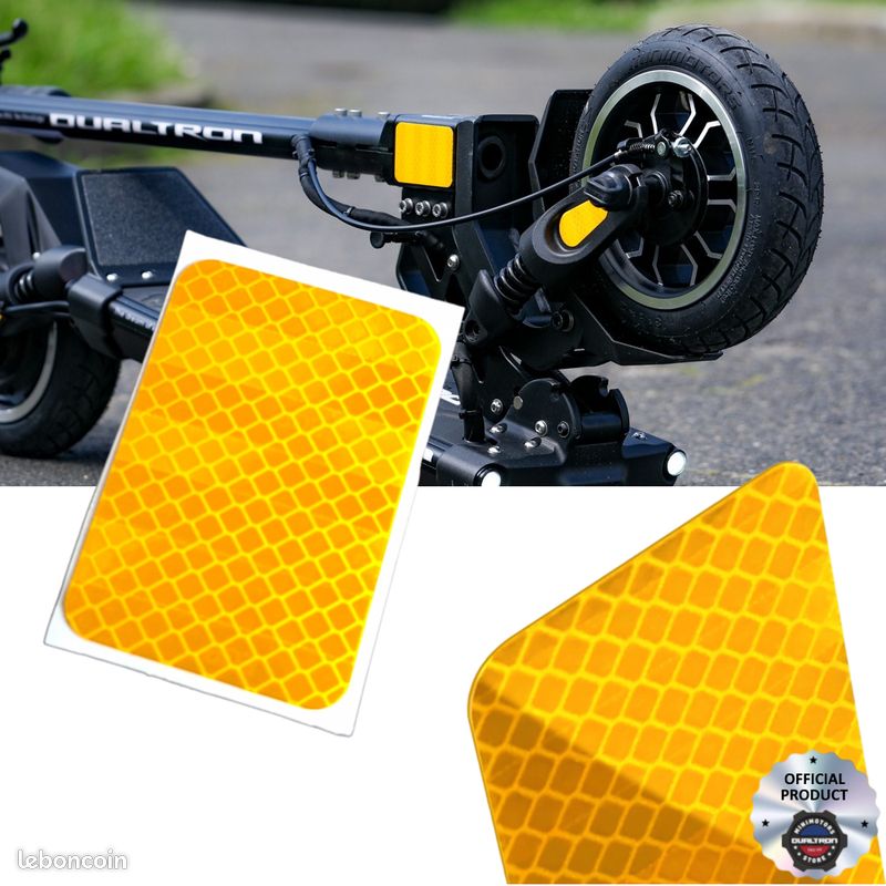 Stickers Réfléchissants Minimotors Pour Dualtron Mini – Jaune (RFK-DUA-0002-YL)