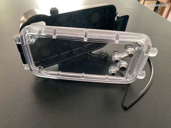 Caisson étanche transparent pour prises de vues sous-marines - étanche jusqu'à 40 mètres - iphone x (image 3)